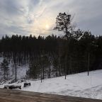 Горы Усть-Семы и сосновый бор внизу, Коттедж Дом с панорамным видом над сосновым бором