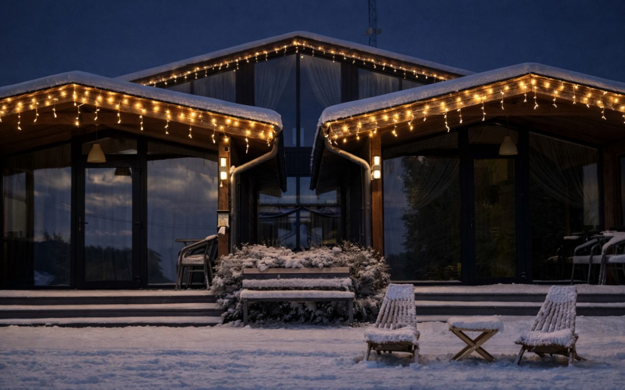 Фасад дома с верандой