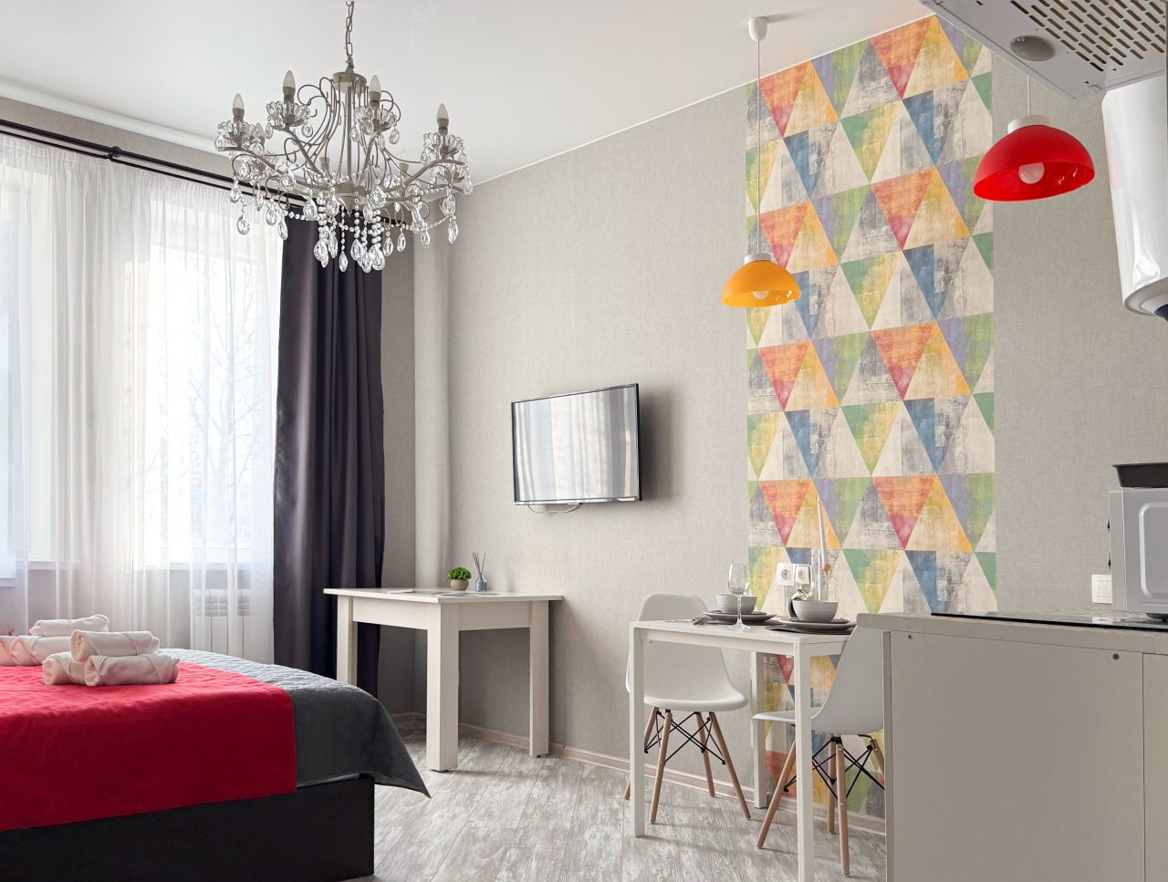 Квартира (Уютная студия на Финской 66), Апартаменты Студия на Финской