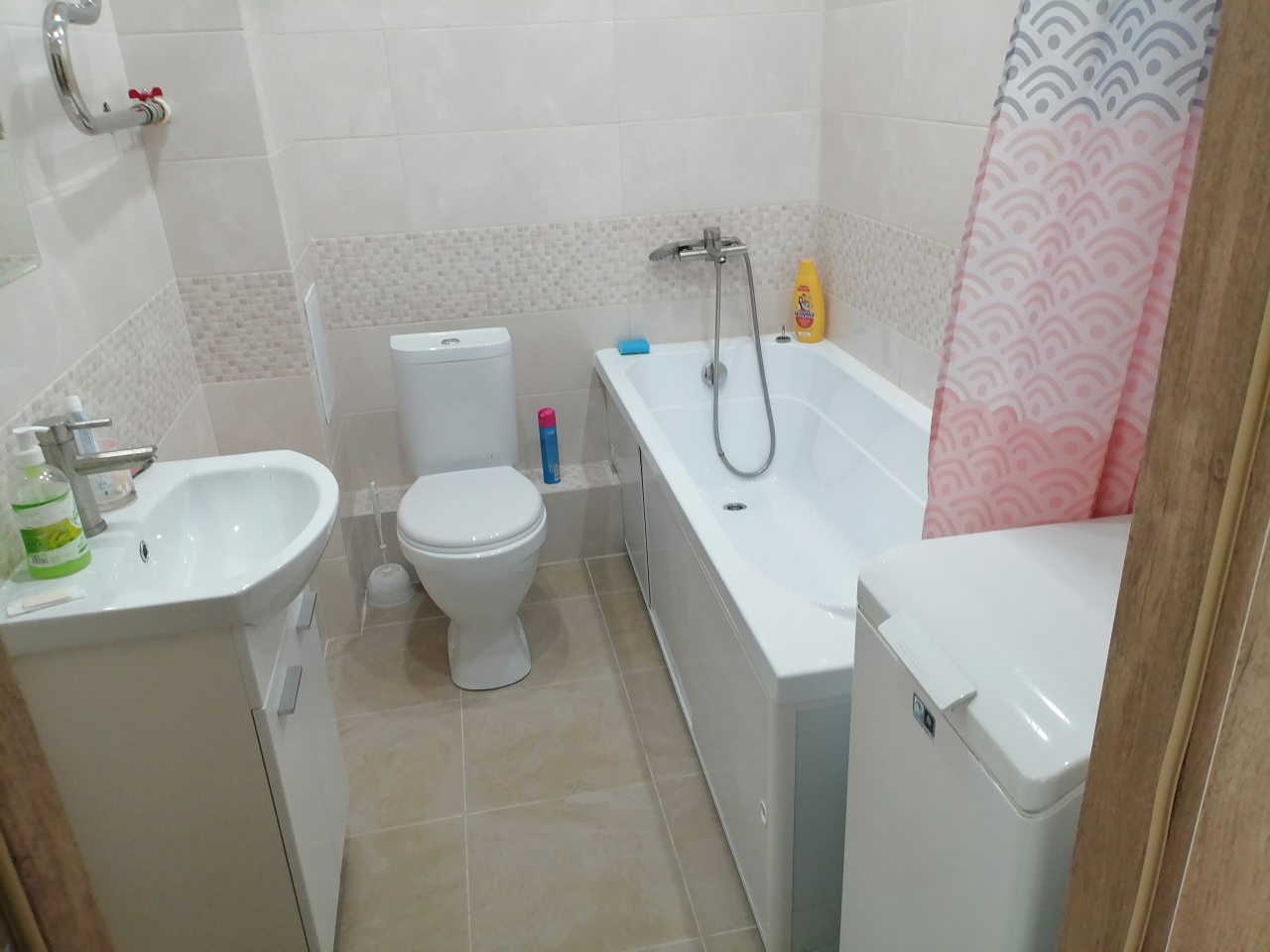 В ванной есть все необходимое.