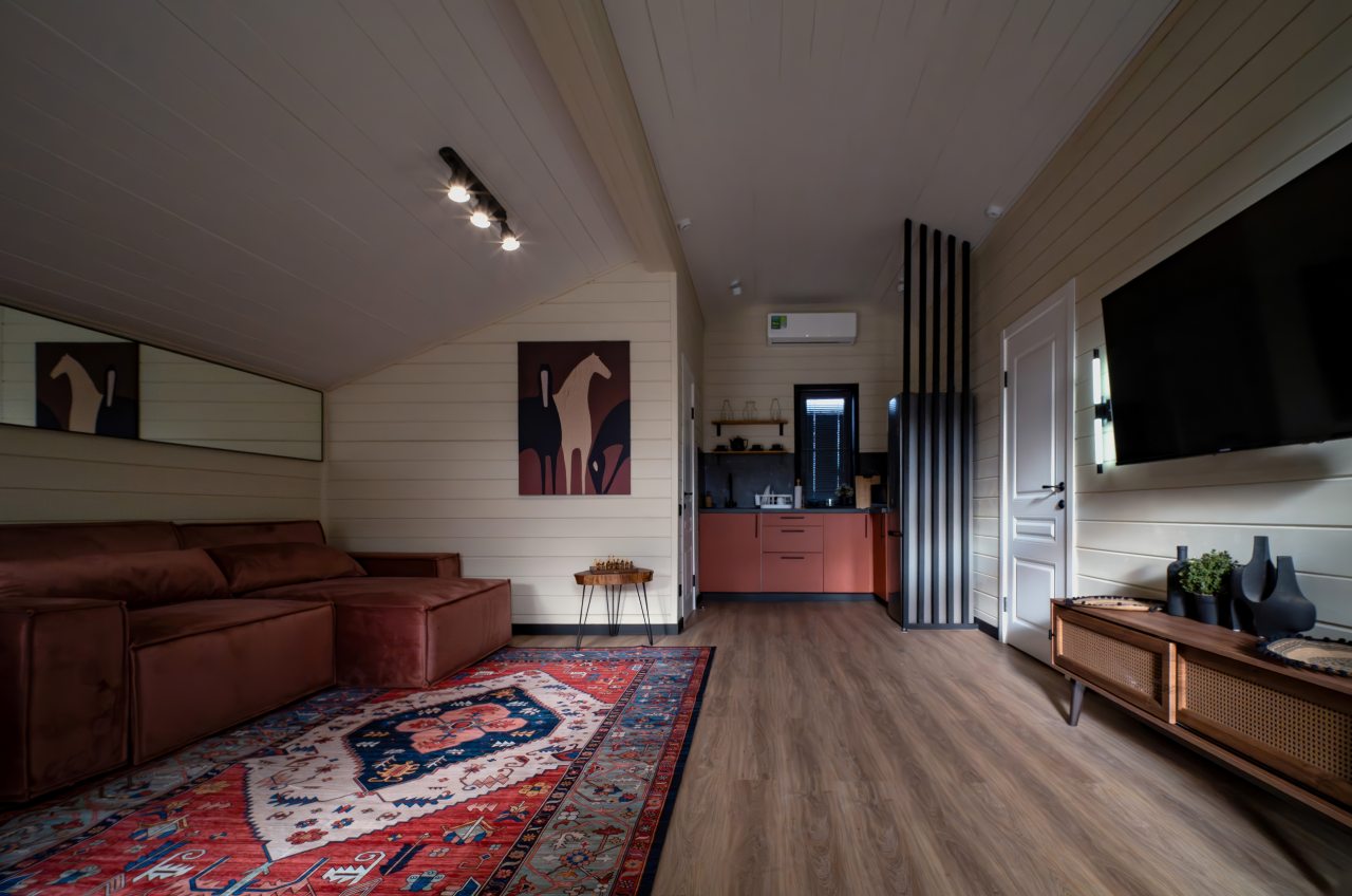 Гостиная. Полноценная кухня.