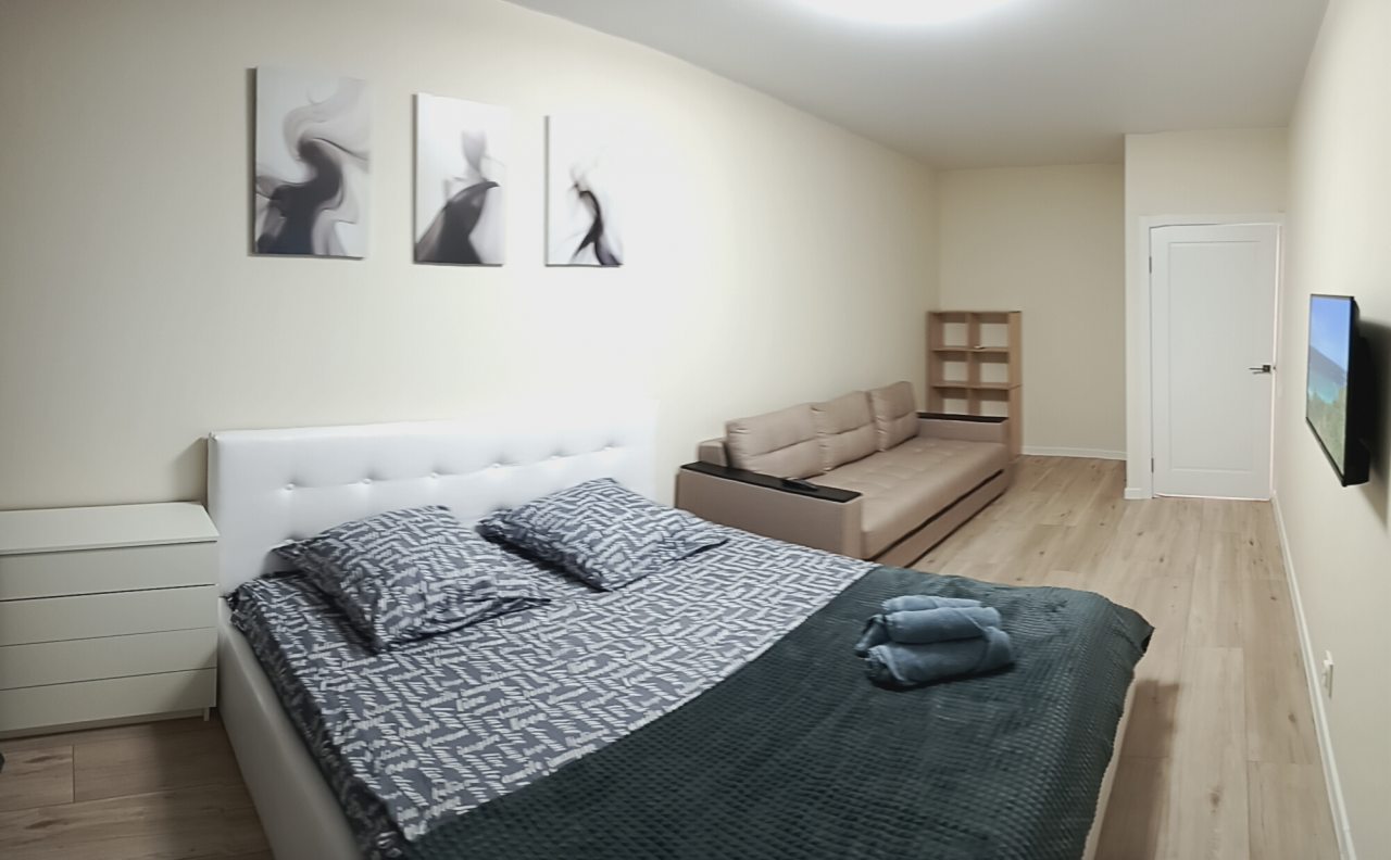 Поздний отъезд, Апартаменты Уютные в ЖК Семейный (Спутник)