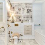 Апартаменты 50 м2 - ванная комната