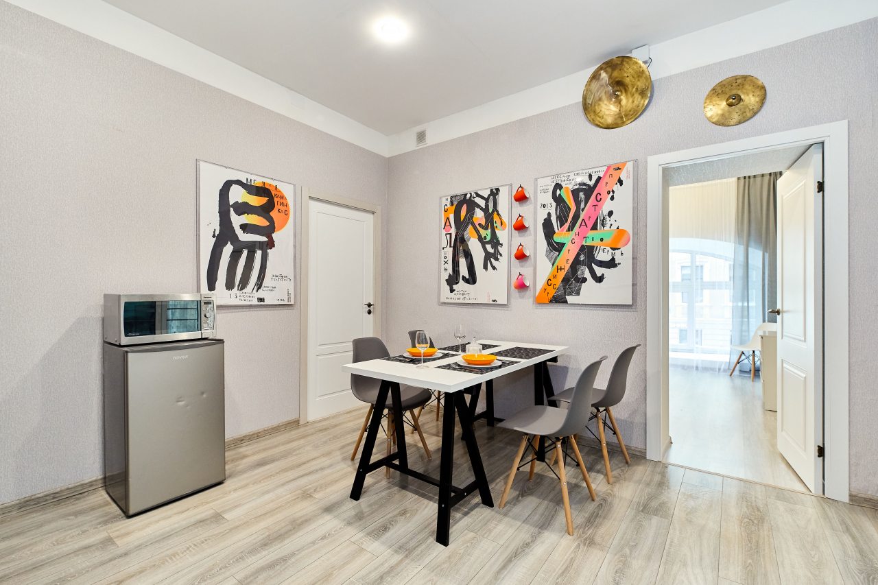 Кухня апартаменты 55 м2