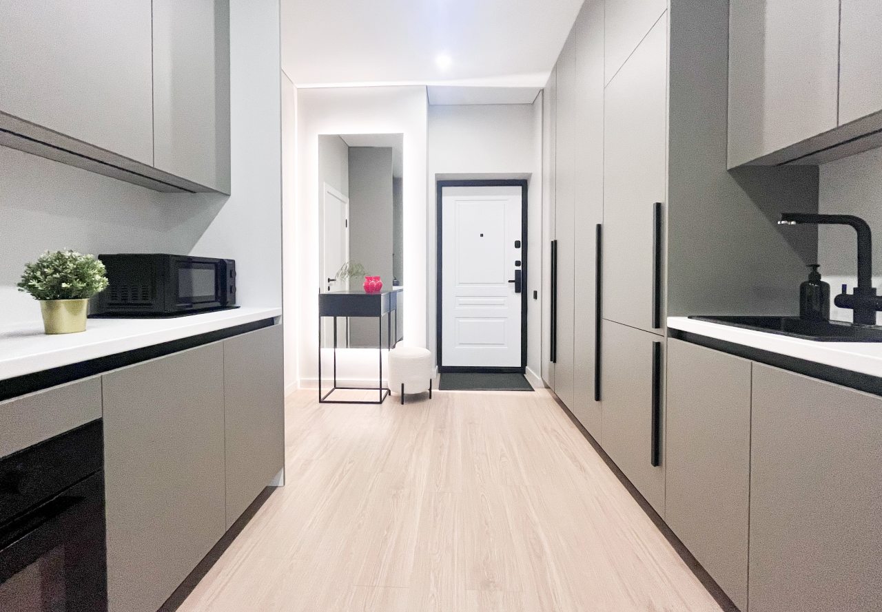 Апартаменты (Премиум-студия №38), Апартаменты Добрые квартиры в ЖК Пушкин