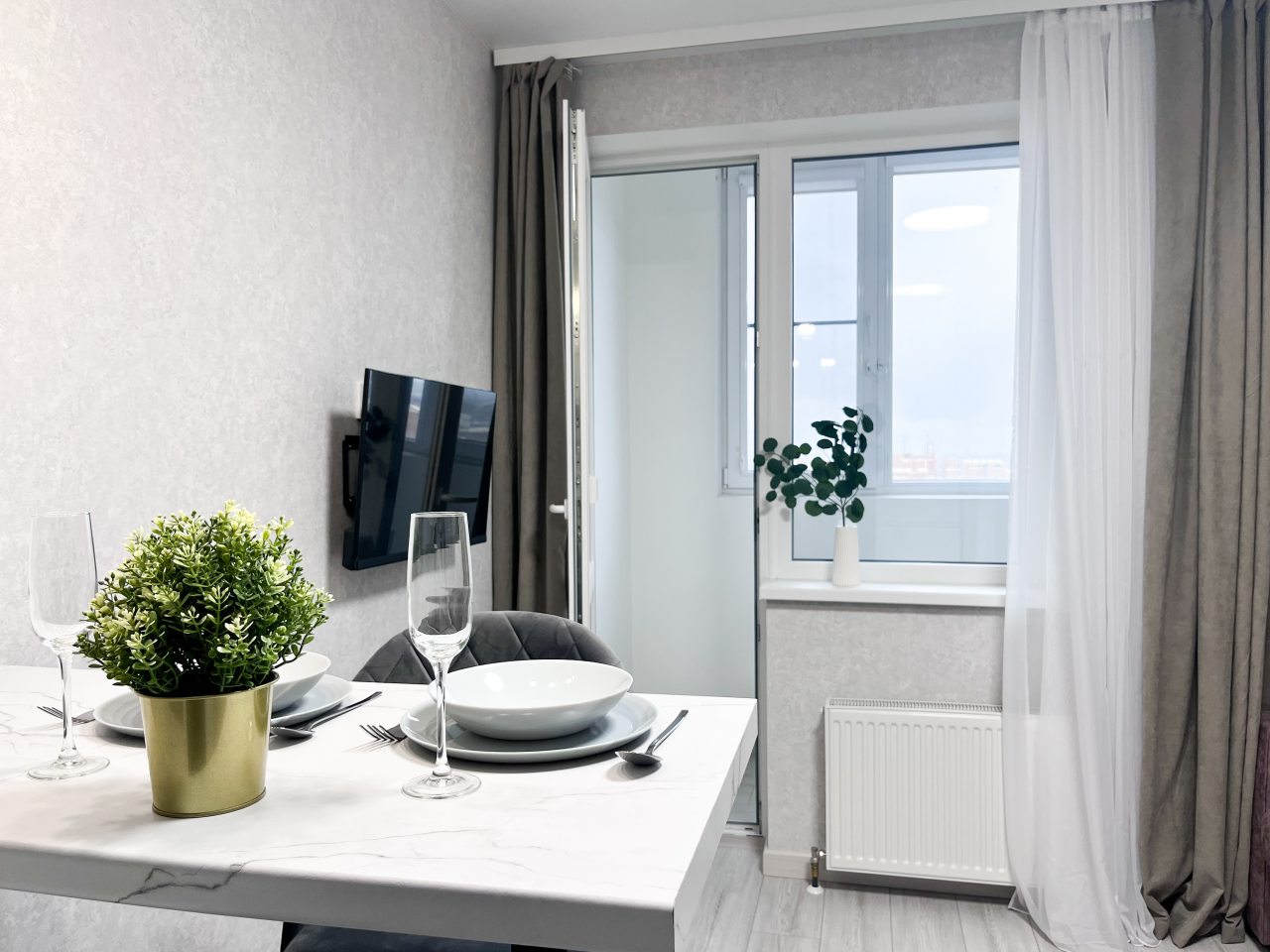 Апартаменты (Студия №123-1), Апартаменты Добрые квартиры Батайск