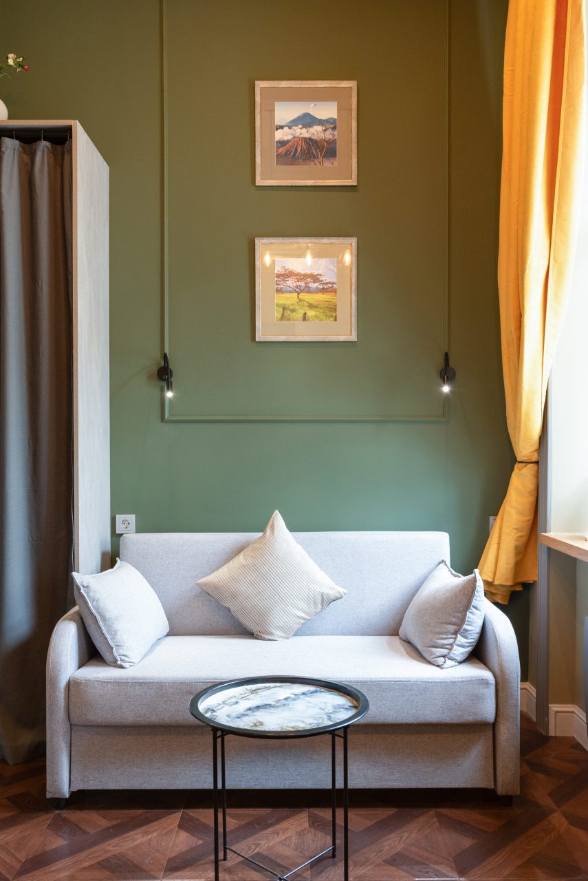 Квартира (Двухуровневая с умной колонкой Алиса у Дворцовой площади), Апартаменты Двухуровневые у Дворцовой площади