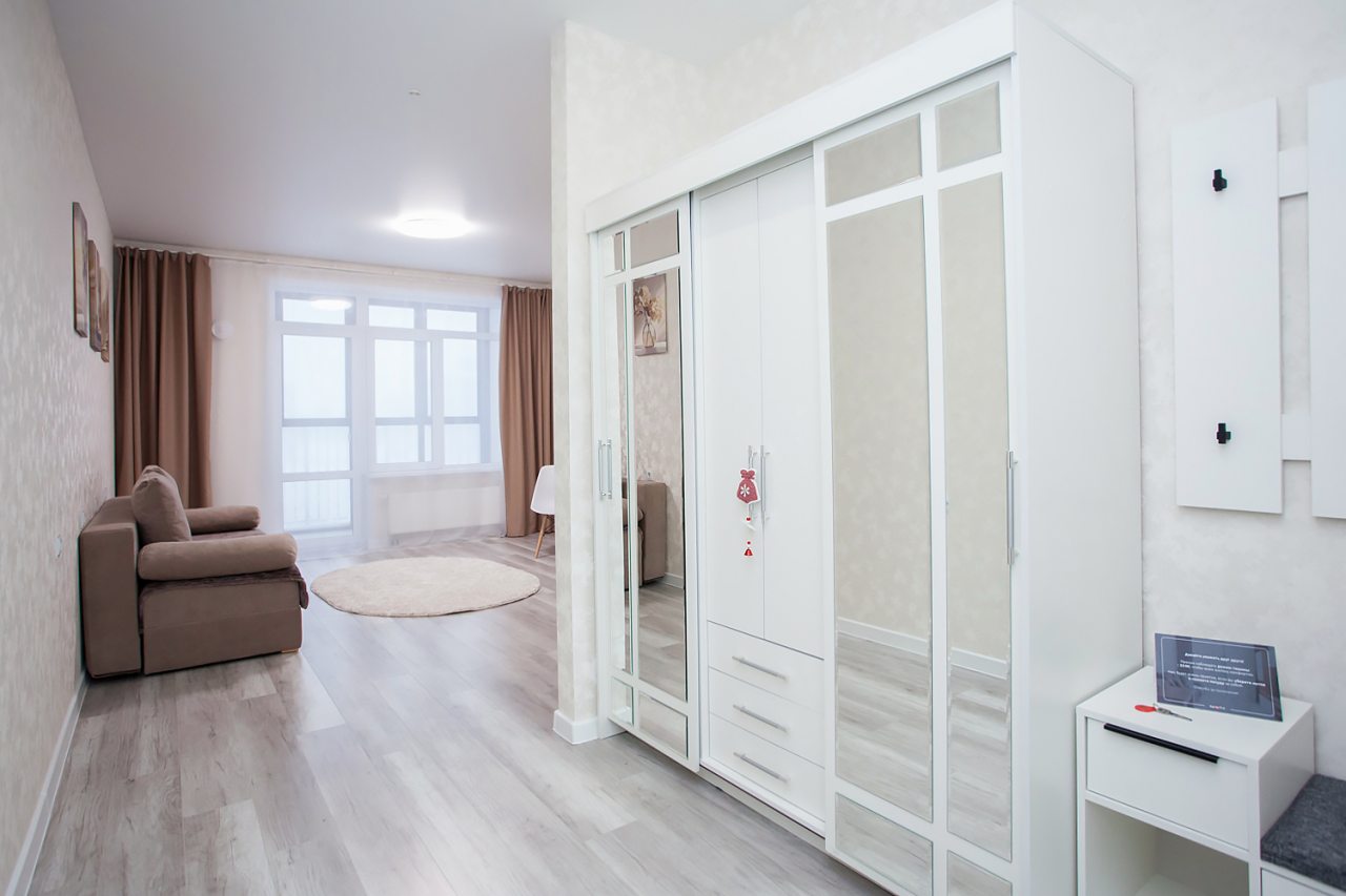 Квартира (Однокомнатная квартира-студия с современным ремонтом), Апартаменты Уютная студия с современным ремонтом