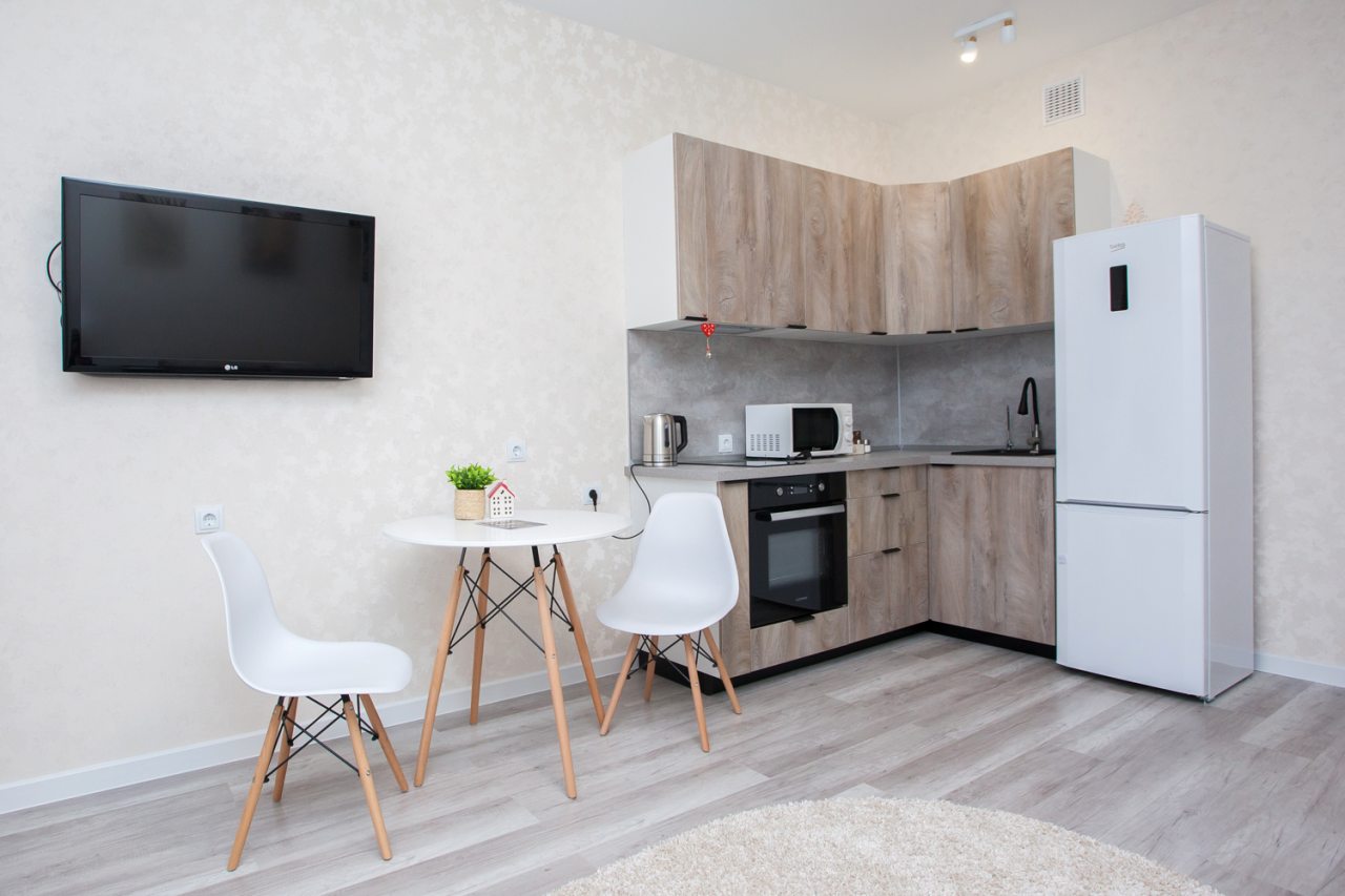 Квартира (Однокомнатная квартира-студия с современным ремонтом), Апартаменты Уютная студия с современным ремонтом