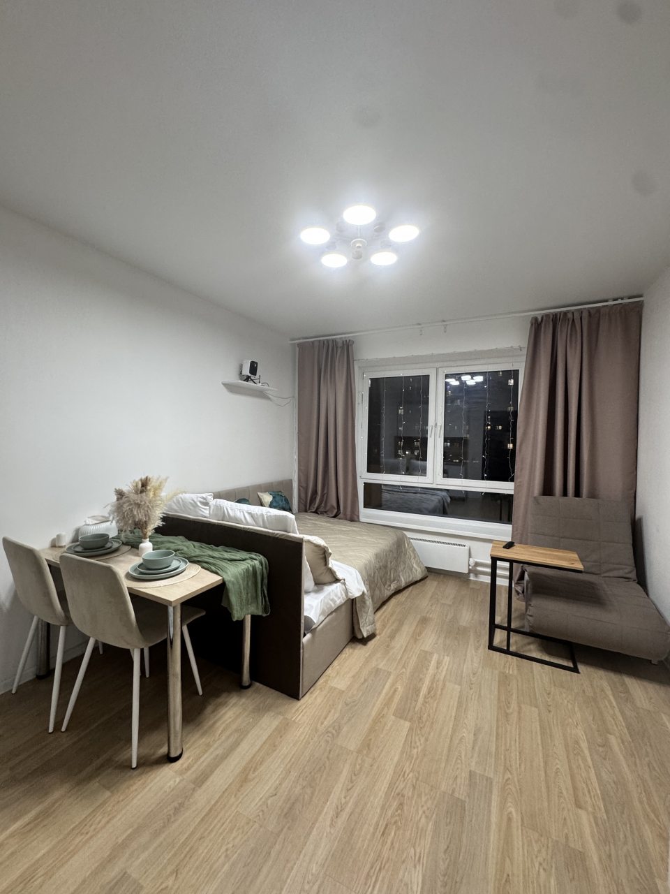 Апартаменты (Студия на Ракетчиков 6), Апартаменты Уютная студия с проектором