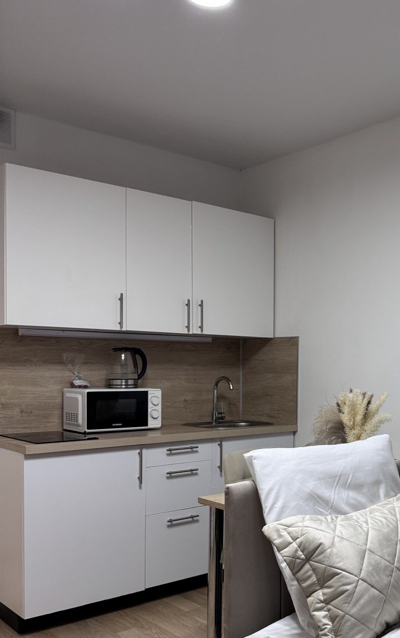 Возможность самостоятельного приготовления пищи, Апартаменты Уютная студия с проектором