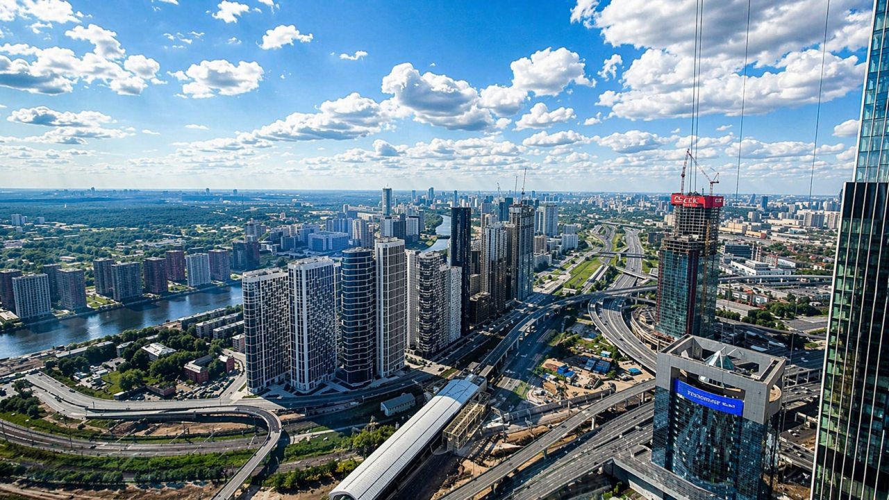 Апартаменты (Панорамная студия в Москва-Сити с видом на башни и город), Апартаменты Квартира есть Москва Сити