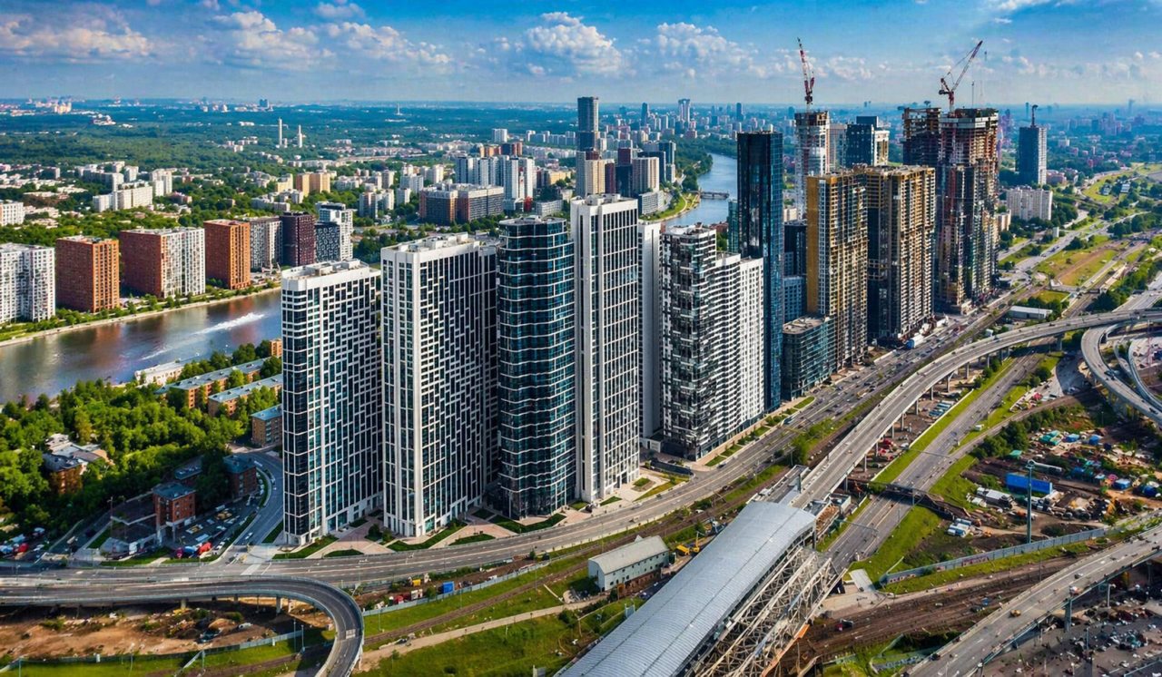 Апартаменты (Панорамная студия в Москва-Сити с видом на башни и город), Апартаменты Квартира есть Москва Сити