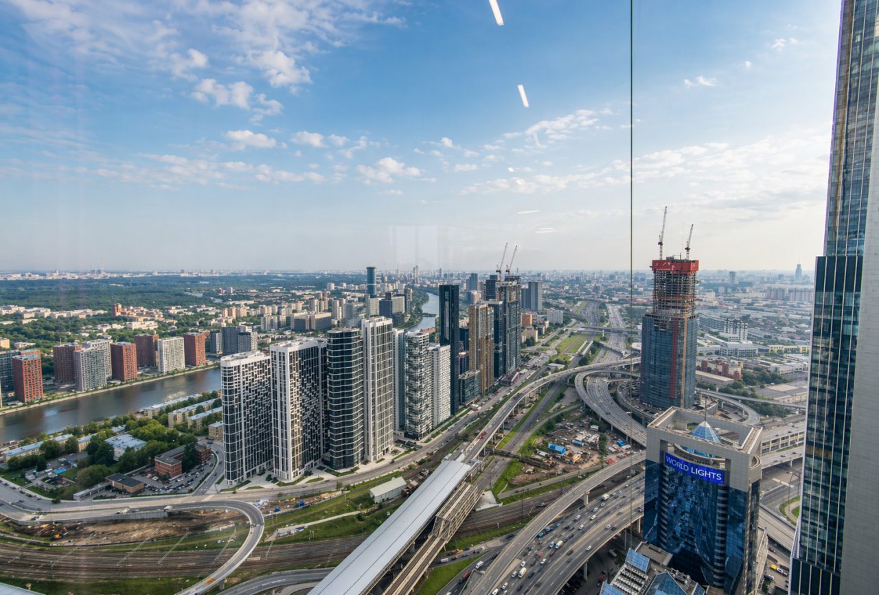 Апартаменты (Панорамная студия в Москва-Сити с видом на башни и город), Апартаменты Квартира есть Москва Сити