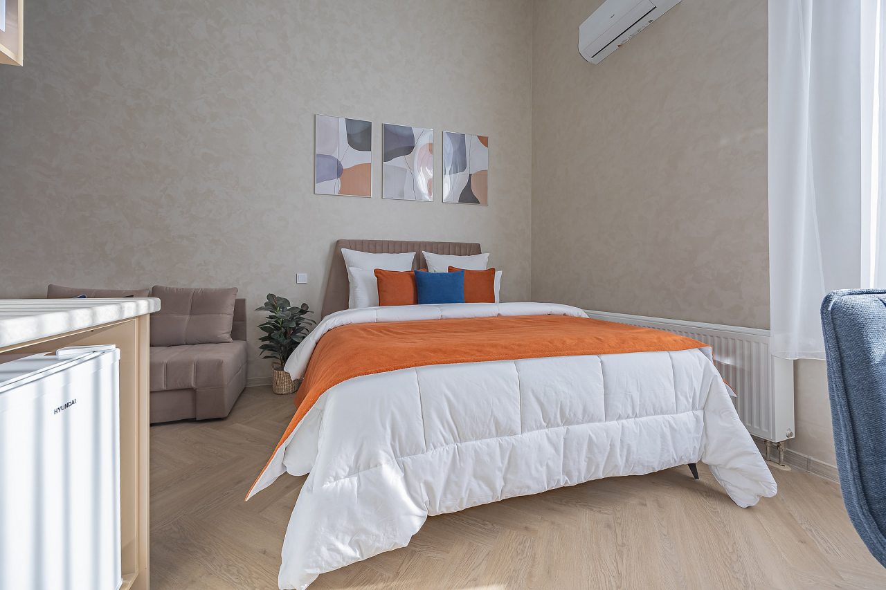 Апартаменты (Улучшенные 3-местные  (2+1) | Superior DBL + Extra bed), Апарт-отель Аура