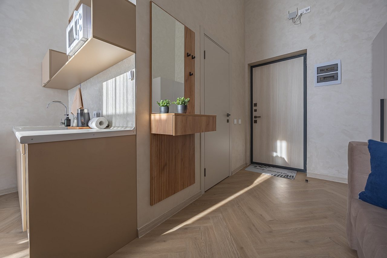 Апартаменты (Улучшенные 3-местные  (2+1) | Superior DBL + Extra bed), Апарт-отель Аура