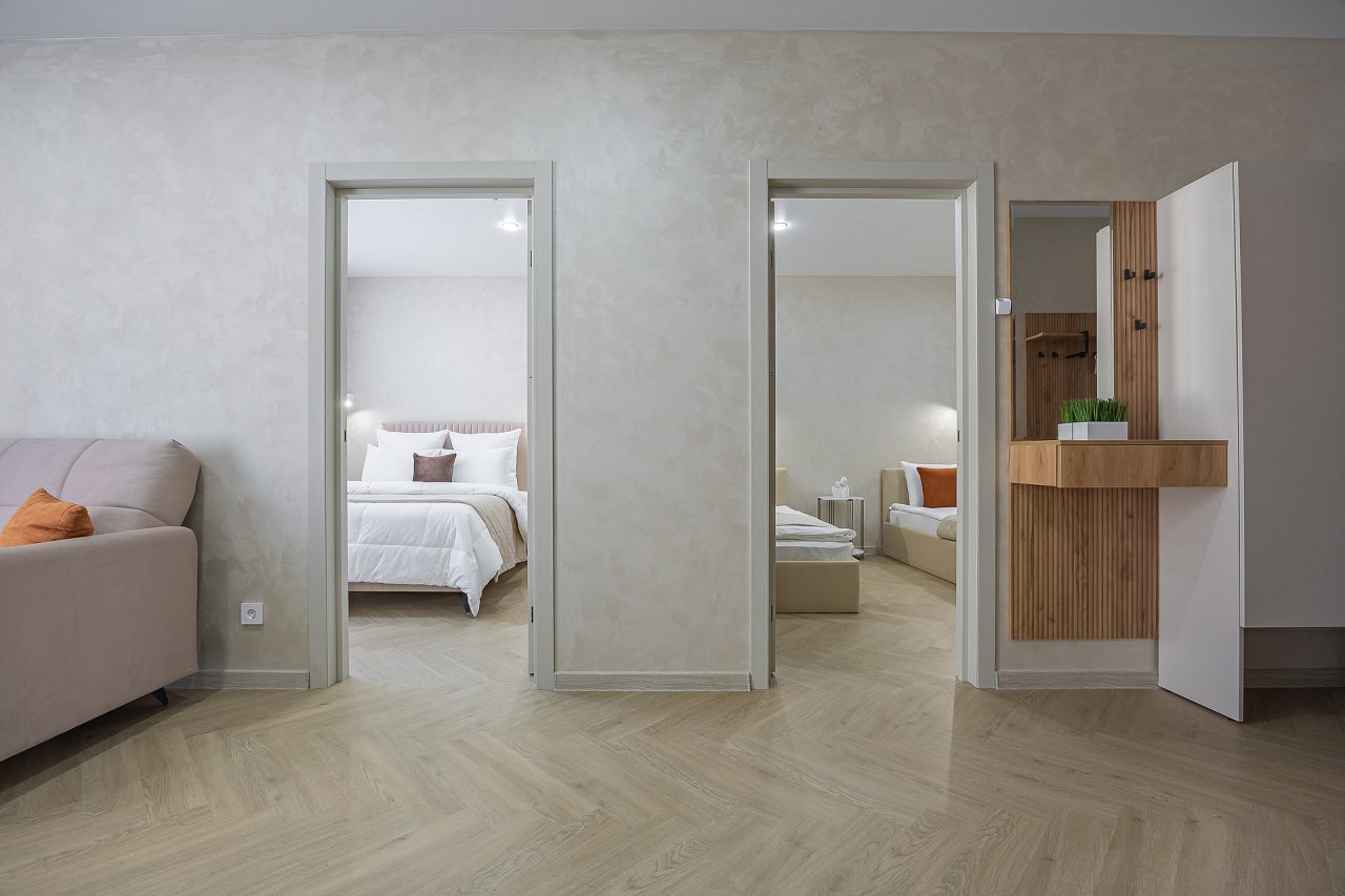 Апартаменты (Семейный 2-комнатный (2+2+1+1) | 2BR Family APT (2+2+1+1)), Апарт-отель Аура