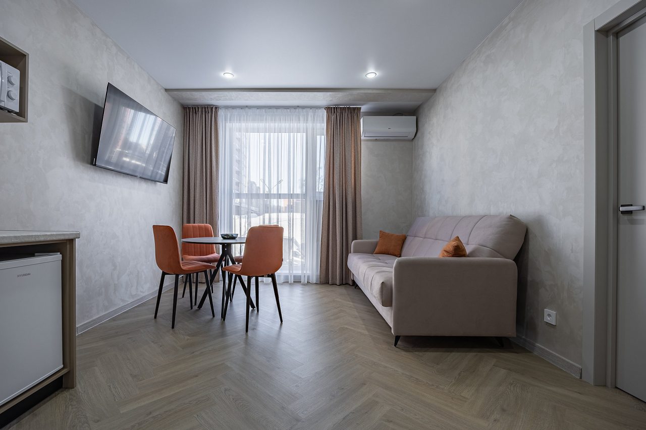 Апартаменты (Семейный 2-комнатный (2+2+1+1) | 2BR Family APT (2+2+1+1)), Апарт-отель Аура