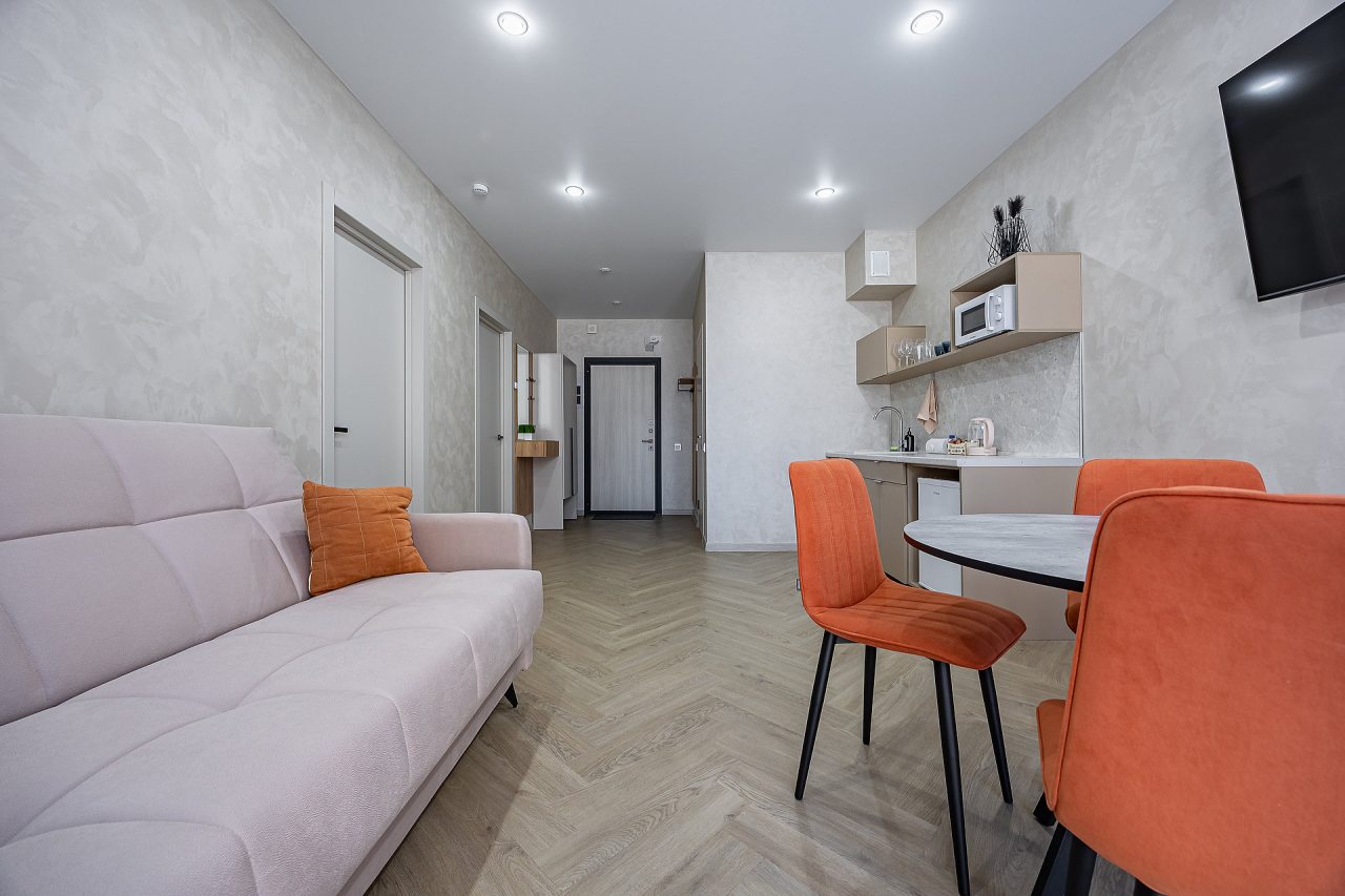 Апартаменты (Семейный 2-комнатный (2+2+1+1) | 2BR Family APT (2+2+1+1)), Апарт-отель Аура