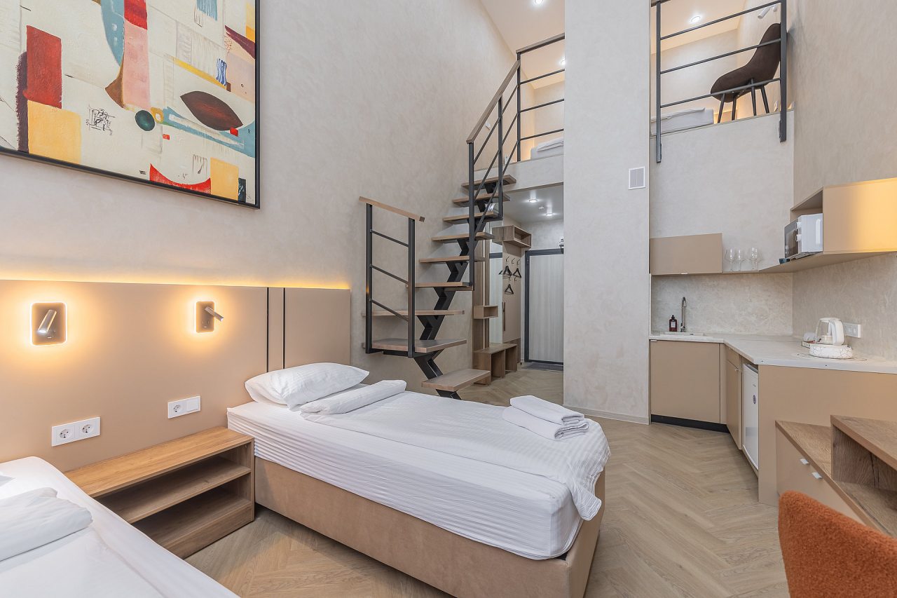 Четырехместный (Апртамент 1+1+1+1 | Superior apt QUAD), Апарт-отель Аура