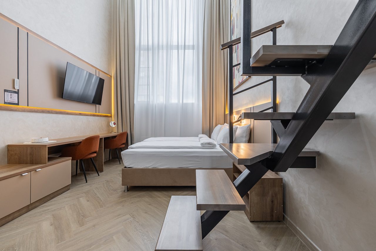 Четырехместный (Улучшенные четырехместные апартаменты 2+2 | Superior apt QUAD 2+2), Апарт-отель Аура