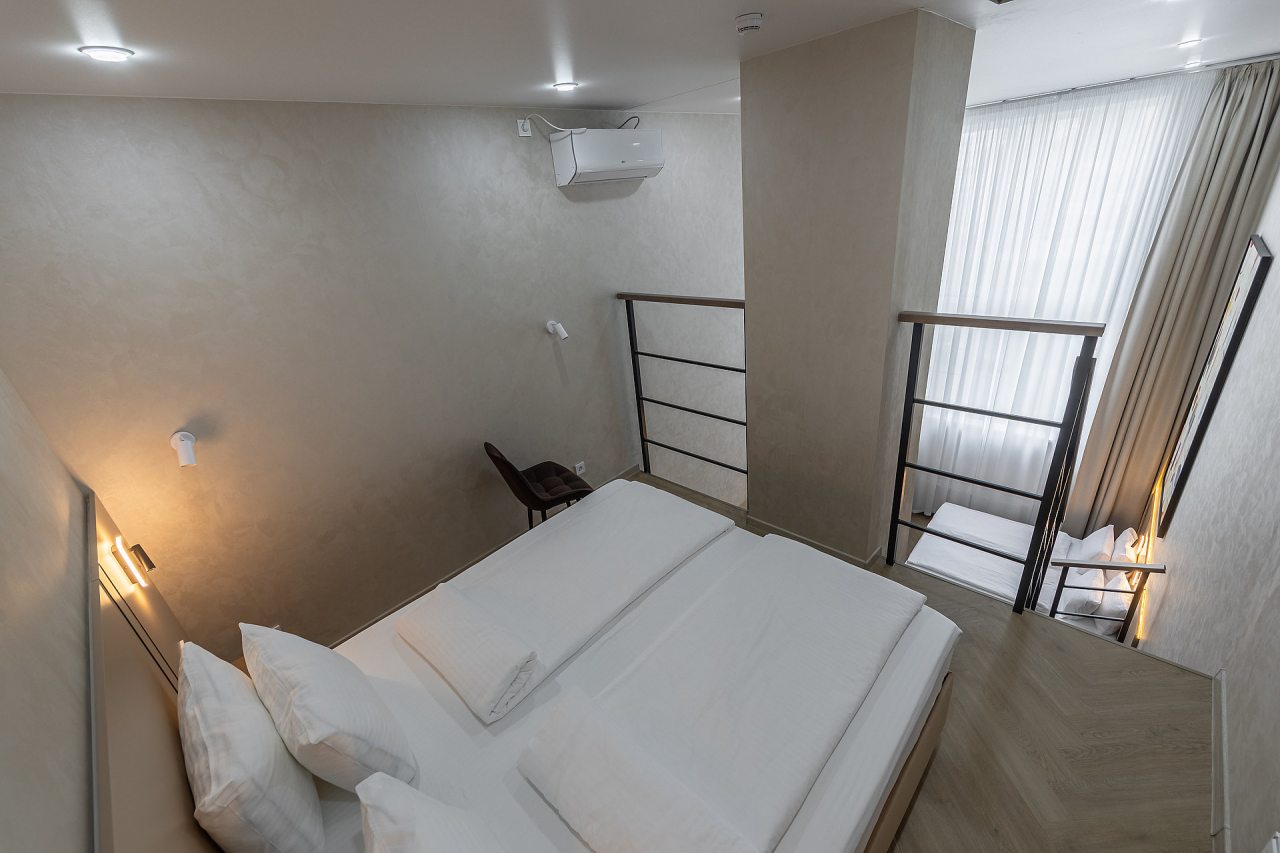 Четырехместный (Улучшенные четырехместные апартаменты 2+2 | Superior apt QUAD 2+2), Апарт-отель Аура