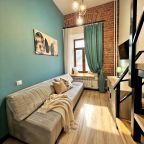 Апартаменты (Стильная двухуровневая студия Loft Turquoise ✨ на проспекте Мира), Апартаменты Стильный двухуровневый лофт на Проспекте Мира