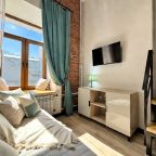 Апартаменты (Стильная двухуровневая студия Loft Turquoise ✨ на проспекте Мира), Апартаменты Стильный двухуровневый лофт на Проспекте Мира