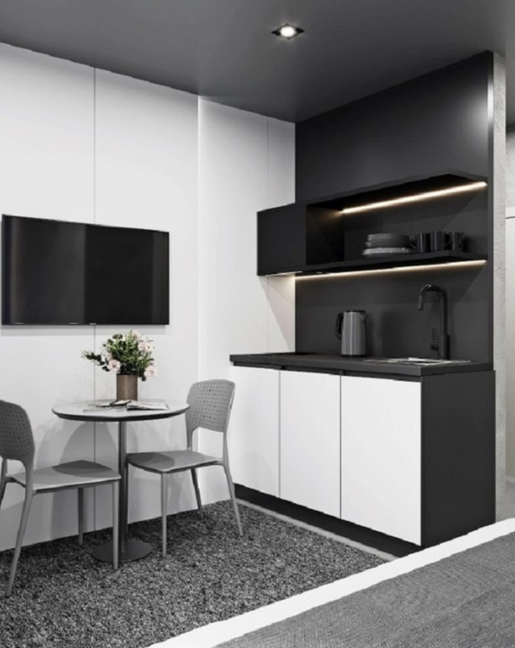 Студио (С мини-кухней с двуспальной кроватью), Отель Greenfeel Рыбинск