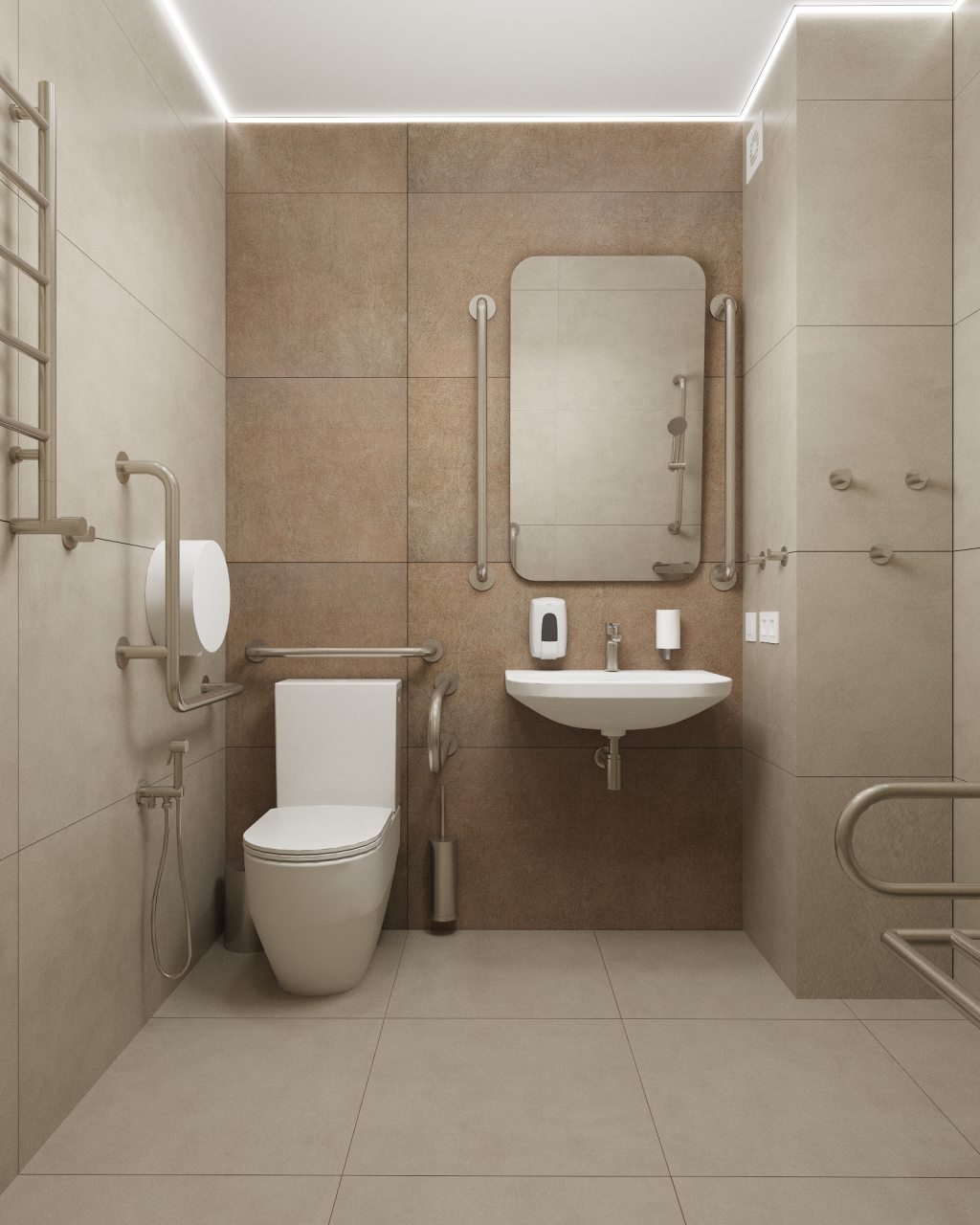 Апартаменты (Апартаменты для МГН с видом на горы), Апарт-отель Всесезонный курорт СкайСоул