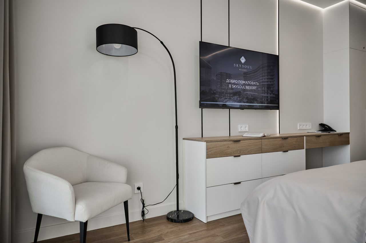 Апартаменты (Смарт студия с видом на горы), Апарт-отель Всесезонный курорт СкайСоул