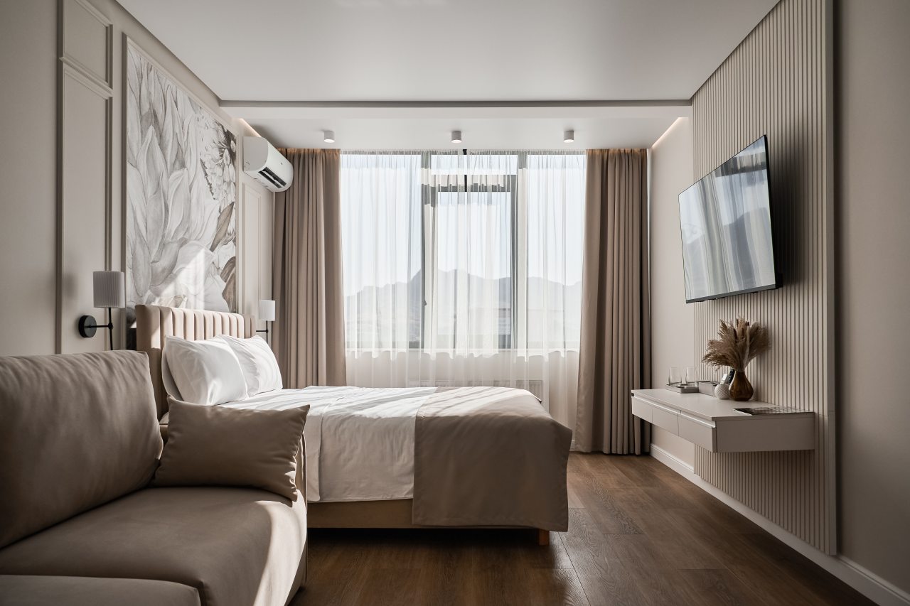 Апартаменты (Полулюкс с видом на горы), Апарт-отель Всесезонный курорт СкайСоул