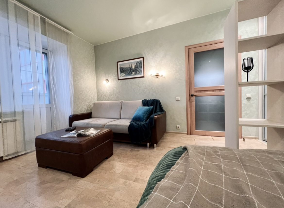 Двухместный (Однокомнатная квартира на Ленина), Апартаменты 1к квартира у НОВАТа