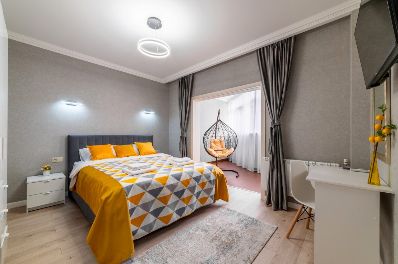 Люкс (Семейный 5 этаж), Апартаменты Sun City Apartments на Виноградной 2/3А