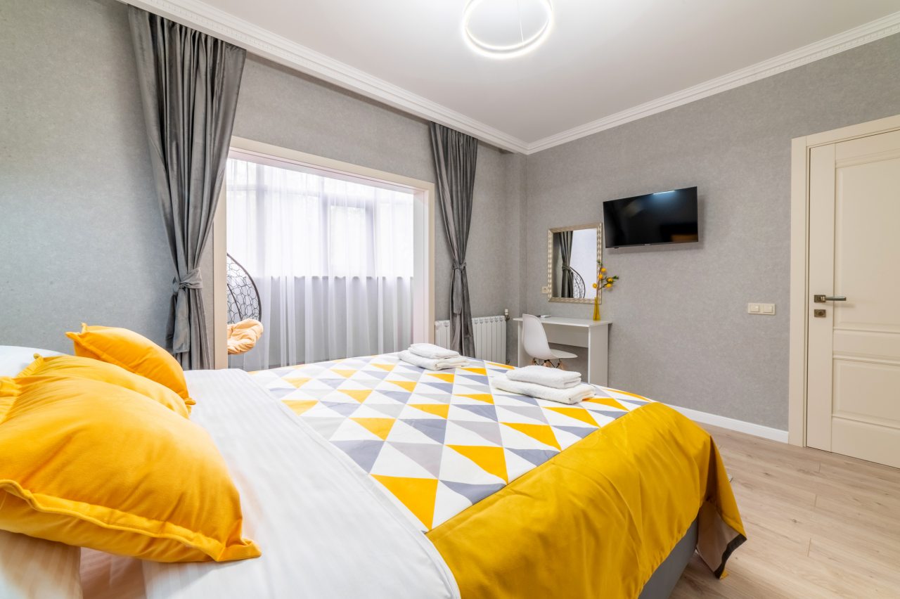 Люкс (Семейный 5 этаж), Апартаменты Sun City Apartments на Виноградной 2/3А