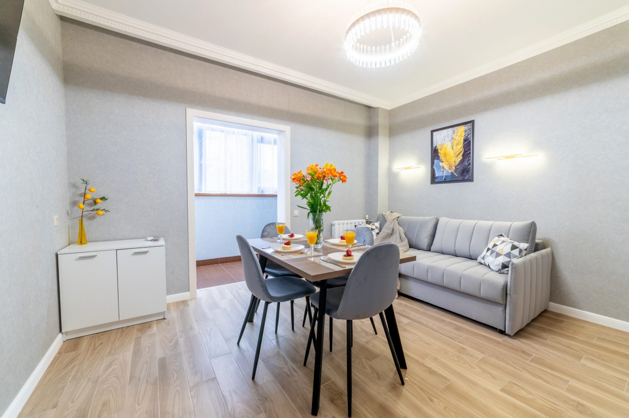 Люкс (Семейный 5 этаж), Апартаменты Sun City Apartments на Виноградной 2/3А