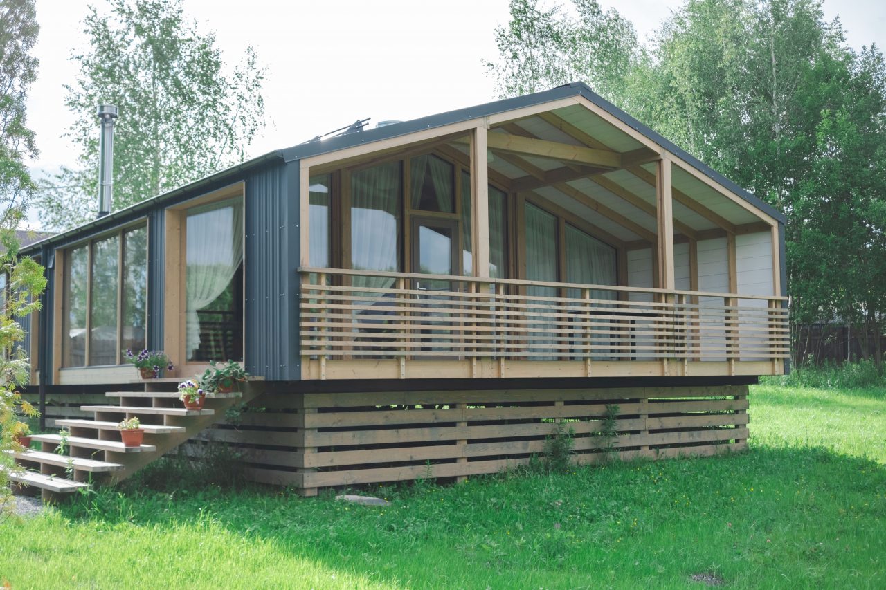 Дом (Для семейного отдыха с большой террасой), База отдыха Высокий берег