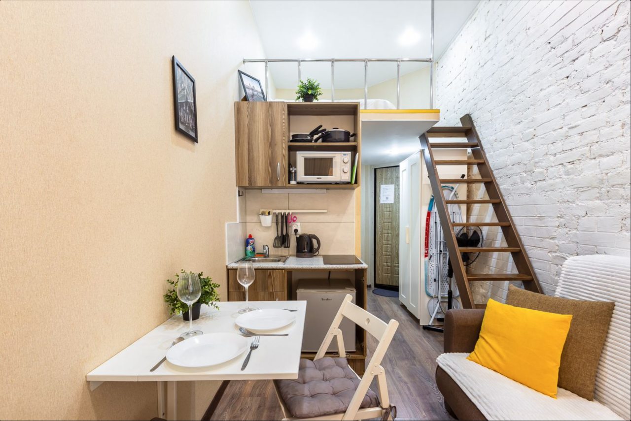 Студио (ROOMSTAY Большой 46 | Comfort studio #1), Апартаменты ROOMSTAY Большой 46