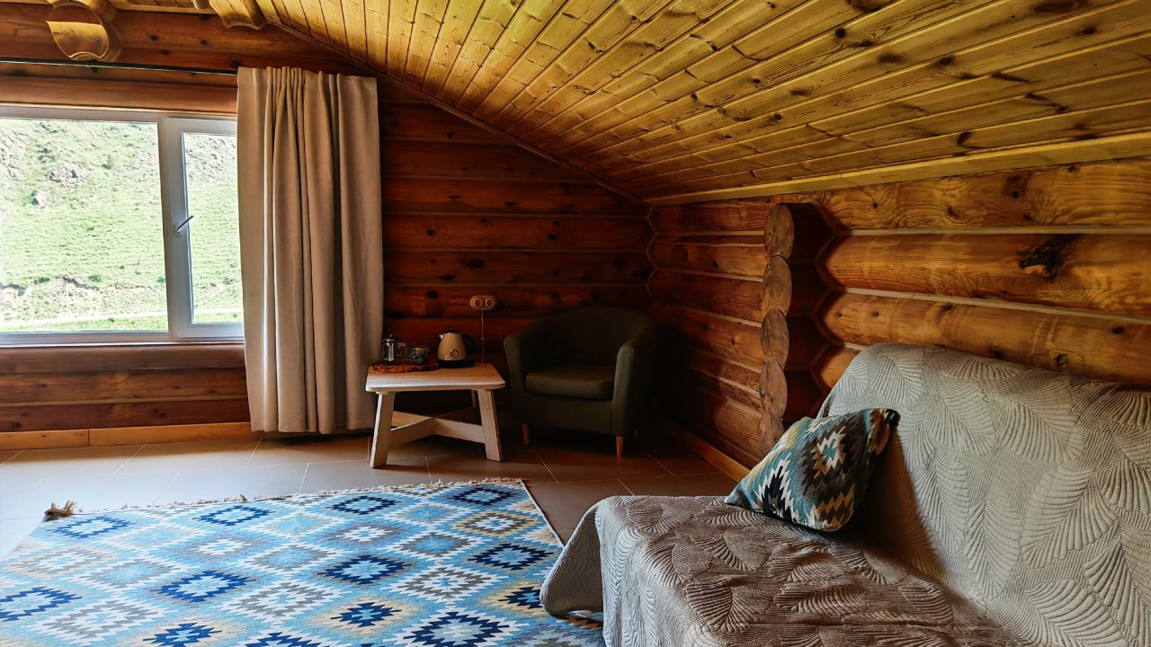 Люкс (Luxe*** Room с видом на горы и реку (к2R3)), Отель ЭКО отель в горах Алтая Шале Леший