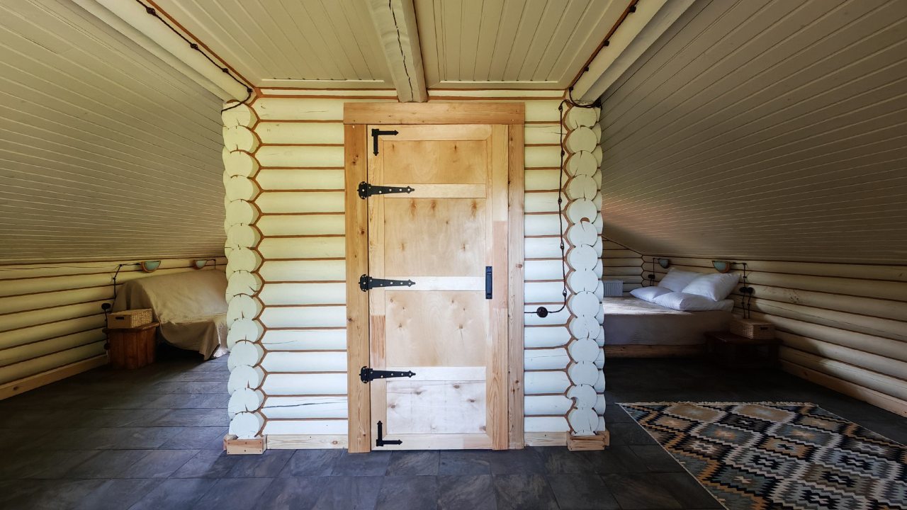 Люкс (Luxe** Room двухкомнатный с видом на горы и реку (к1R3)), Отель ЭКО отель в горах Алтая Шале Леший