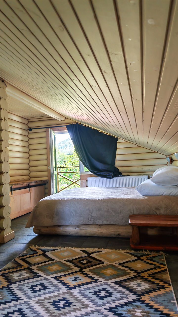 Люкс (Luxe** Room двухкомнатный с видом на горы и реку (к1R3)), Отель ЭКО отель в горах Алтая Шале Леший