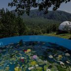 Шале (Сфера с камином и купелью на террасе), Глэмпинг Панорама