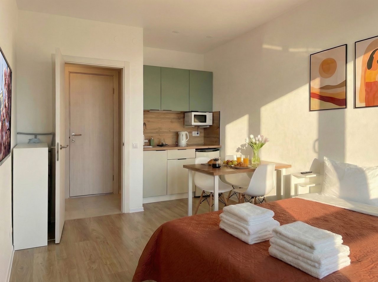 Апартаменты (Студия, 20 м², 1 кровать), Апартаменты Близко.Стрешнево