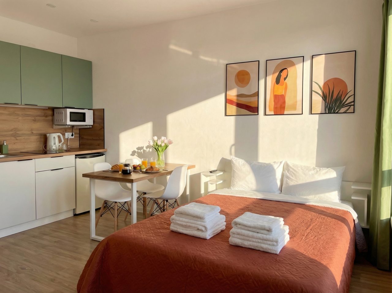 Апартаменты (Студия, 20 м², 1 кровать), Апартаменты Близко.Стрешнево