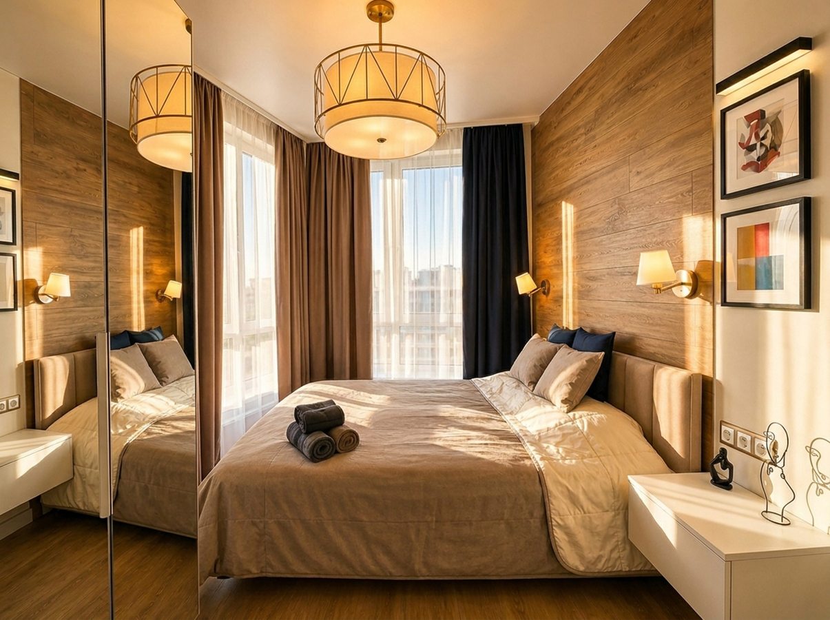 Апартаменты (Квартира с изолированной спальней 30 м², 2 кровати), Апартаменты Близко.Стрешнево