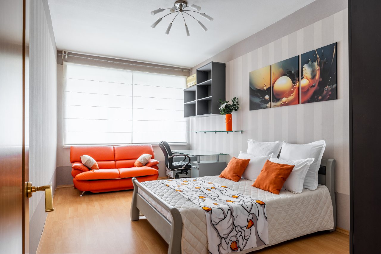 Квартира (Для 7 гостей SunSet Большая медведица), Апартаменты SunSet на Воровского 24