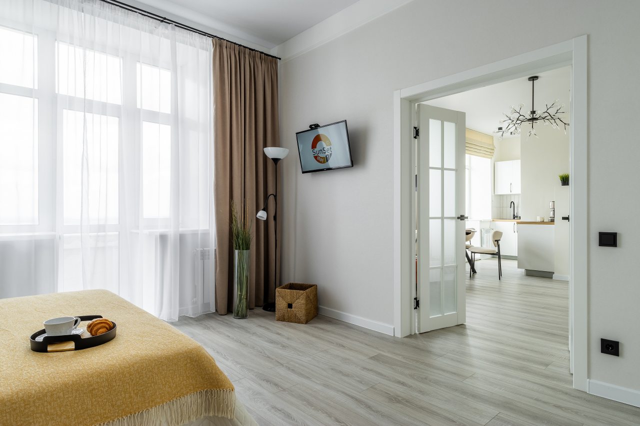 Квартира (Для 5-ти гостей SunSet на Минина), Апартаменты SunSet на Минина 1