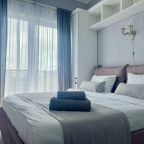 Студио (Сочи 350 м до пляжа • Для 2 гостей • Кровать 180 см • Кофемашина • Балкон и боковой вид на море), Апартаменты На Ленина 219/6Б