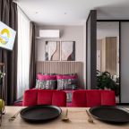 Квартира (Студия для 3-х гостей SunSet Красный бархат), Апартаменты SunSet Красный бархат
