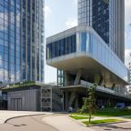 Люкс (C панoрамным видом на цeнтp Mосквы и cудoxoдную aкваторию peки!), Апартаменты Моменты на Краснопресненской набережной